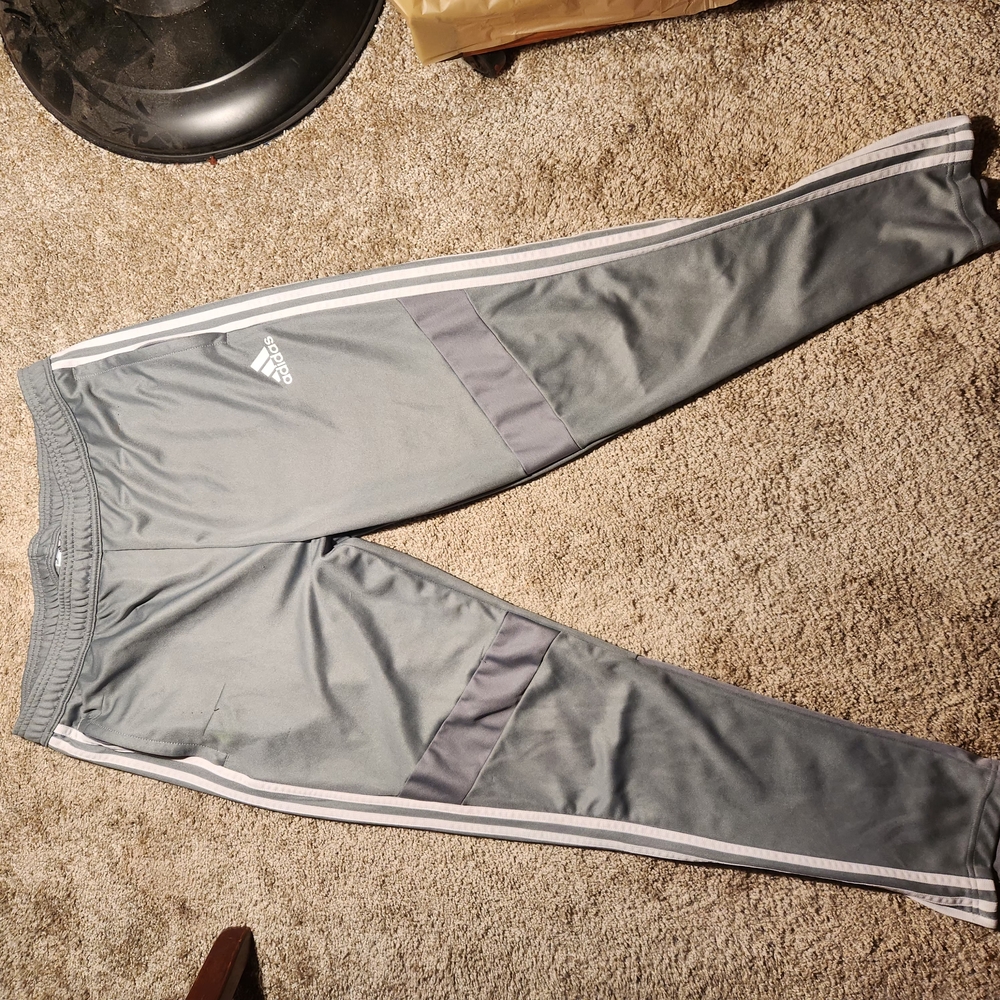 Adidas Grey Sweatpants Athletic Mens Size XL (1)